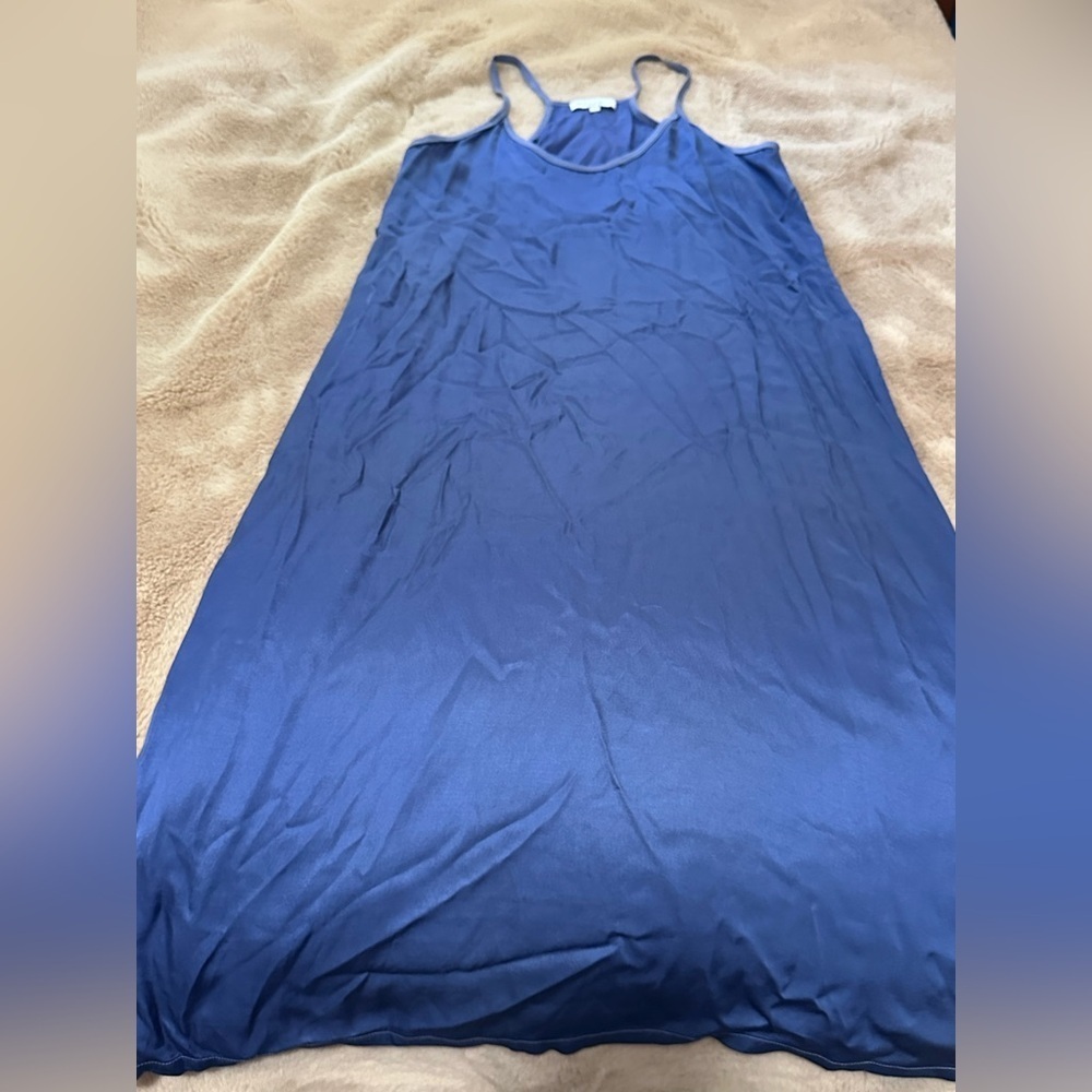 Michael Stars Blue Cami Silky Slip Dress S